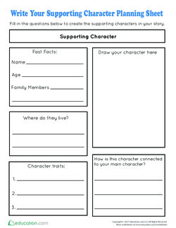 Write Your Supporting Character